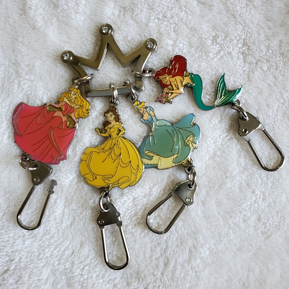 Disney Princess key holder / bag charm crown